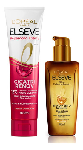 Kit Elseve Óleo Extraordinário Leave-in e Óleo 100ml | L'Oréal Paris