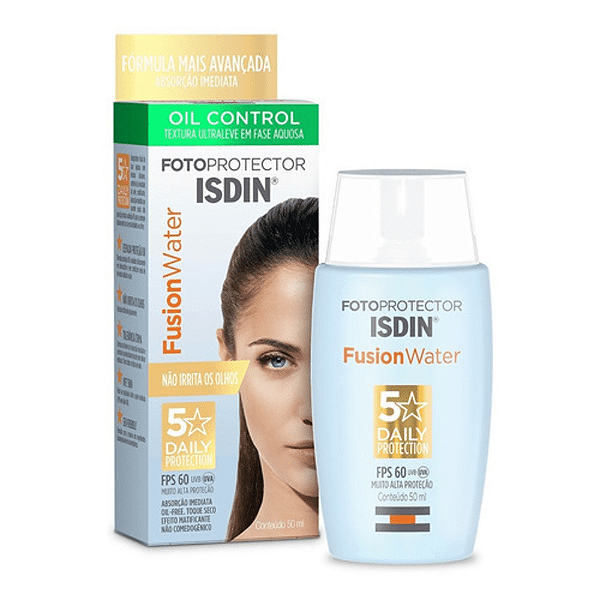 Protetor Solar Facial Fusion Water FPS 60 50ml | Isdin