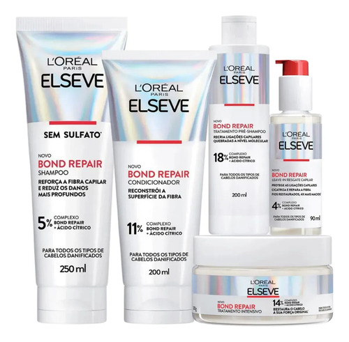Kit Bond Repair Completo 5 Itens | Elseve