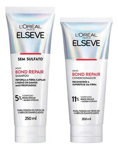 Kit Bond Repair Shampoo 250ml + Cond. 200ml | Elseve