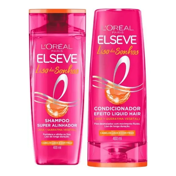 Kit Elseve Liso Dos Sonhos Shampoo E Condicionador 400ml