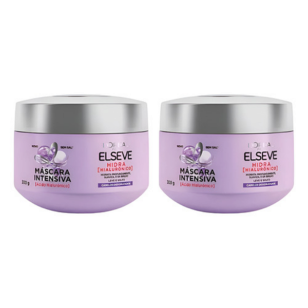 Kit 2 Máscaras Hidra Hialurônico 300g | Elseve