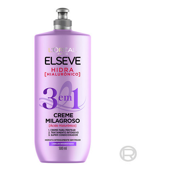Creme para Pentear Milagroso Hidra Hialurônico 500ml | Elseve