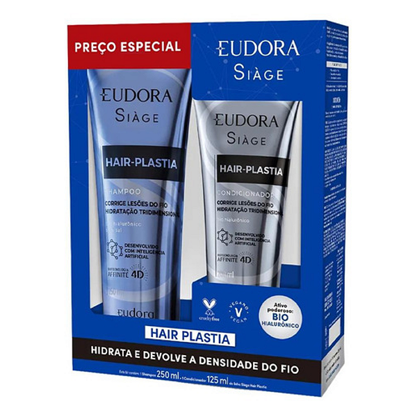 Kit Siàge Hair-plastia Shampoo 250ml + Condic 125ml | Eudora