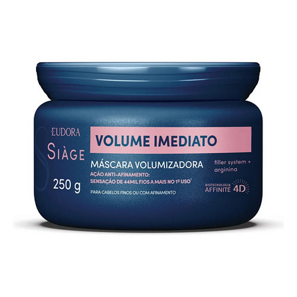 Máscara Capilar Siàge Volume Imediato 250g | Eudora
