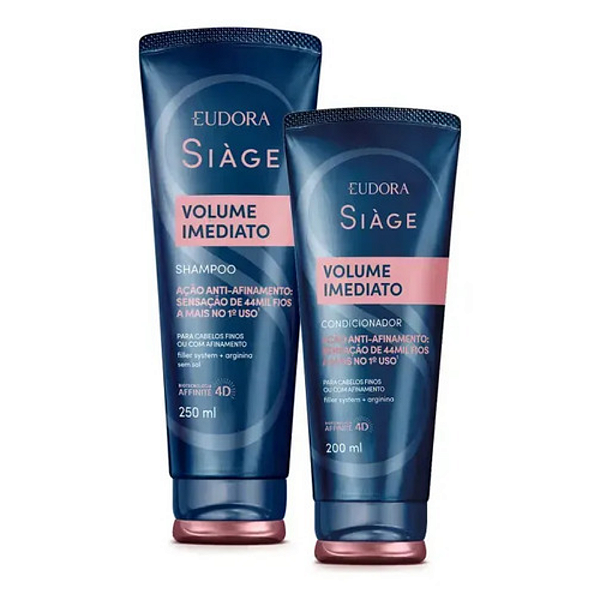 Kit Shampoo 250ml + Condic. 200ml Siàge Volume | Eudora
