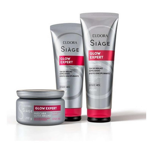 Kit Shampoo 250ml + Condic200ml + Másc. Glow Expert | Eudora