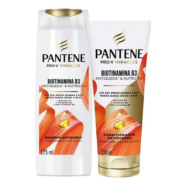 Kit Shampoo 175ml Condicionador 150ml Biotinamina | Pantene