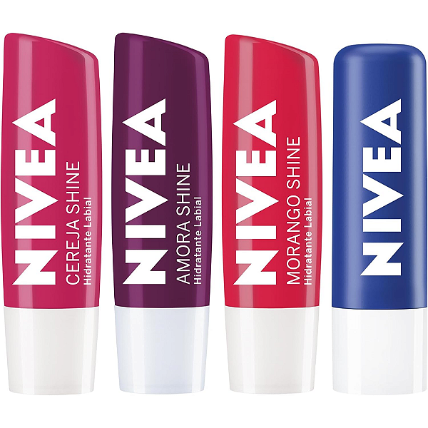 Kit Labial Original, Amora, Cereja E Morango 4,8g | Nivea