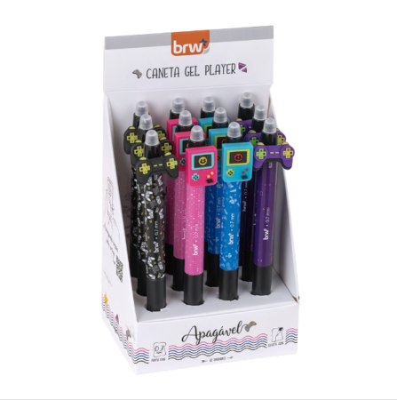 Caneta apagável Player BRW
