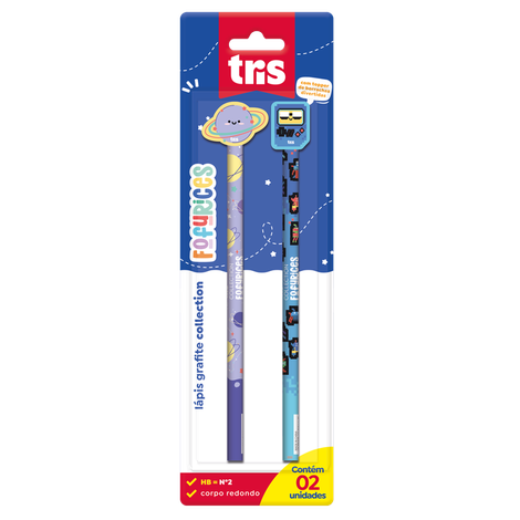 Lápis Grafite Com Borracha Topper Fofurices