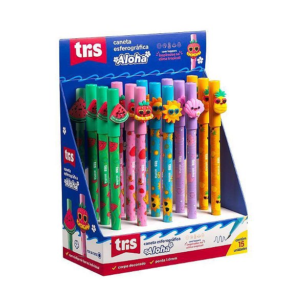 Caneta Esferográfica Aloha Tris - 1.0mm
