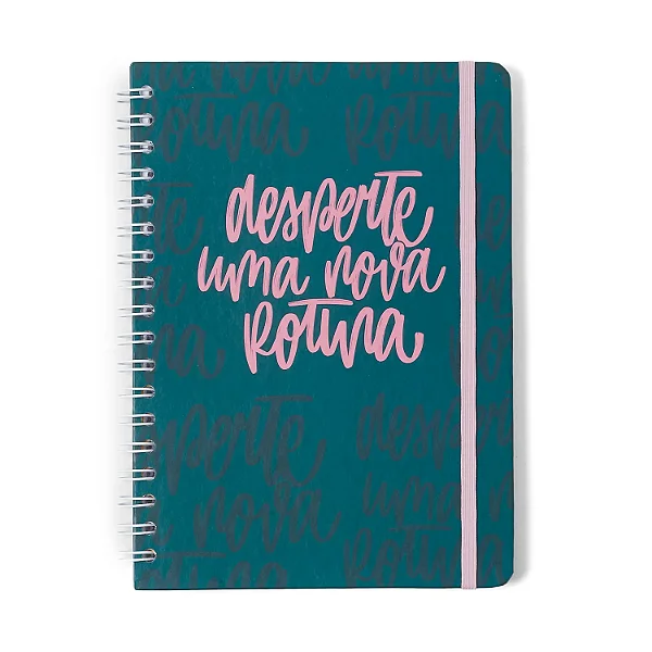 Caderno Espiral Kemily Pautado 17x24 Desperte Verde 80 fls