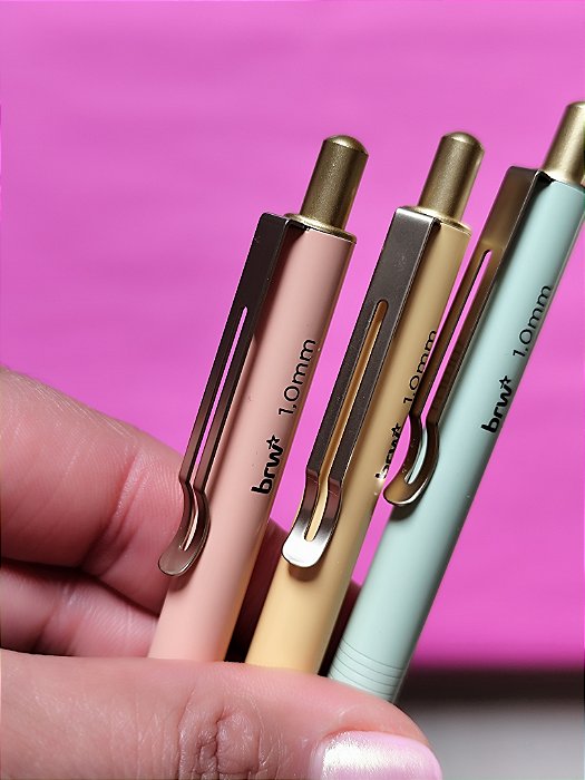 Caneta Esferográfica metálica ocre BRW