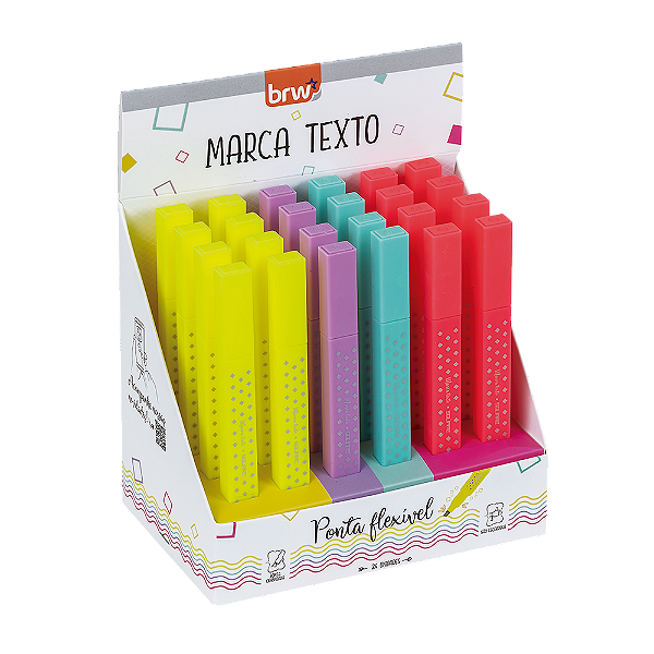 Marca texto Square Neon BRW