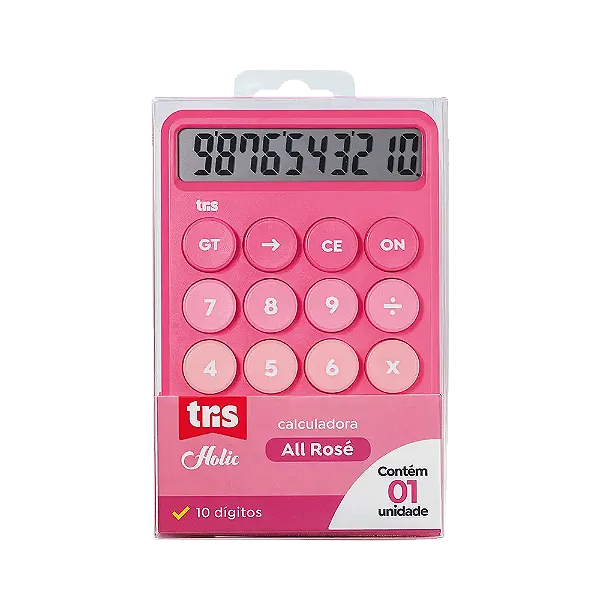 Calculadora Holic All Rosé – 10 Dígitos