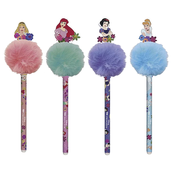Caneta Gel Pompom Princesas