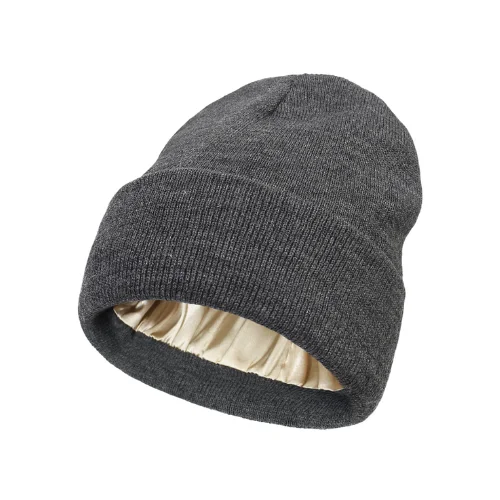 GORRO DE CETIM DE SEDA ELITE - CINZA