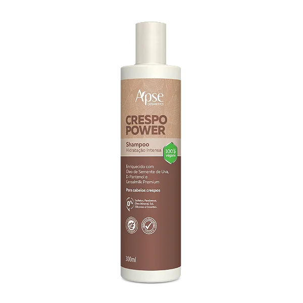 SHAMPOO CRESPO POWER HIDRATAÇÃO INTENSA 300ML