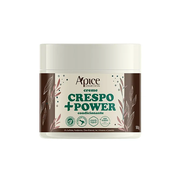 CREME DE PENTEAR CRESPO +POWER 500G - NO POO / LOW POO - AÇÃO CONDICIONANTE