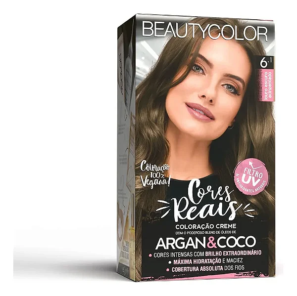 COL CR PERM KIT BEAUTYCOLOR 6.1 LOURO ESCURO ACINZENTADO