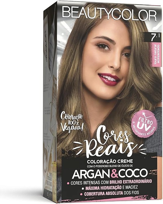 COL CR PERM KIT BEAUTYCOLOR 7.1 LOURO NATURAL ACINZENTADO