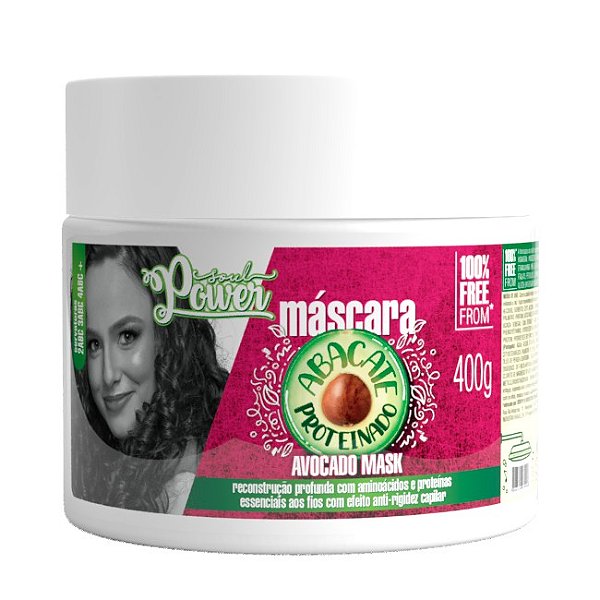MASCARA ABACATE AVOCADO MASK SOUL POWER 400G