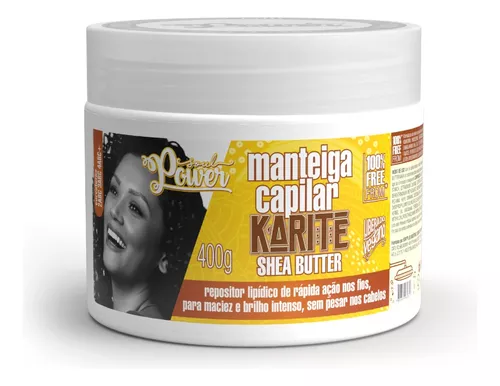 MANTEIGA CAPILAR KARITÉ SHEA BUTTER MASK 400G - SOUL POWER