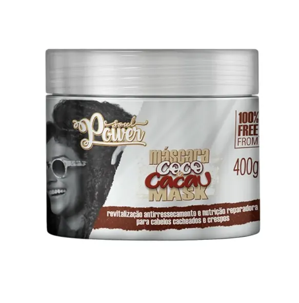 MÁSCARA COCO E CACAU MASK 400G - SOUL POWER
