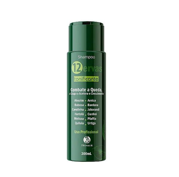 SHAM.12 ERVAS TRIHAIR VERDE        300ML
