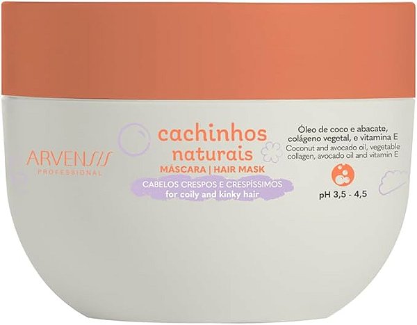 MASCARA CACHINHOS NATURAIS CRESPOS E CRESPISSIMOS - 300G