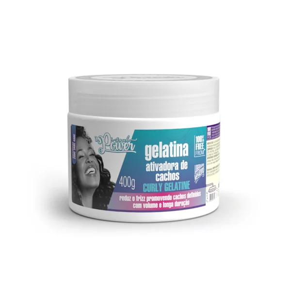 GELATINA CURLY GELATINE ATIVADORA DE CACHOS SOUL POWER 400G