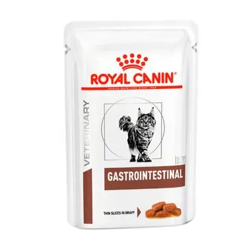 RAÇÃO ÚMIDA ROYAL CANIN GATO ADULTO VETERINARY DIET GASTROINTESTINAL WET SACHÊ 85G