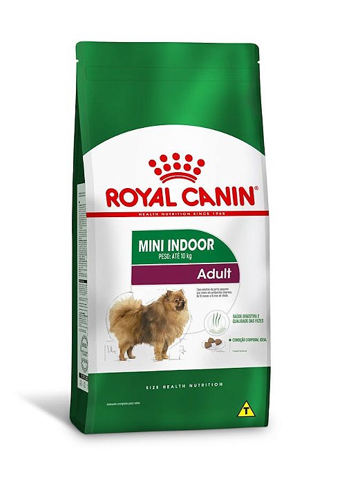 RAÇÃO SECA ROYAL CANIN CÃO ADULTO MINI INDOOR 7,5KG
