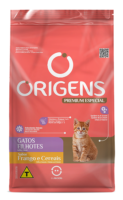RAÇÃO SECA ORIGENS GATO FILHOTE FRANGO 1KG