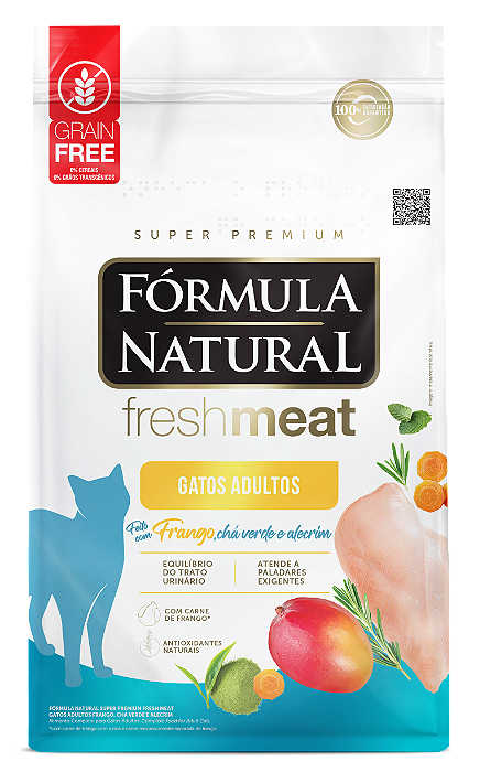 RAÇÃO SECA FÓRMULA NATURAL FRESH MEAT GATO ADULTO FRANGO 1KG