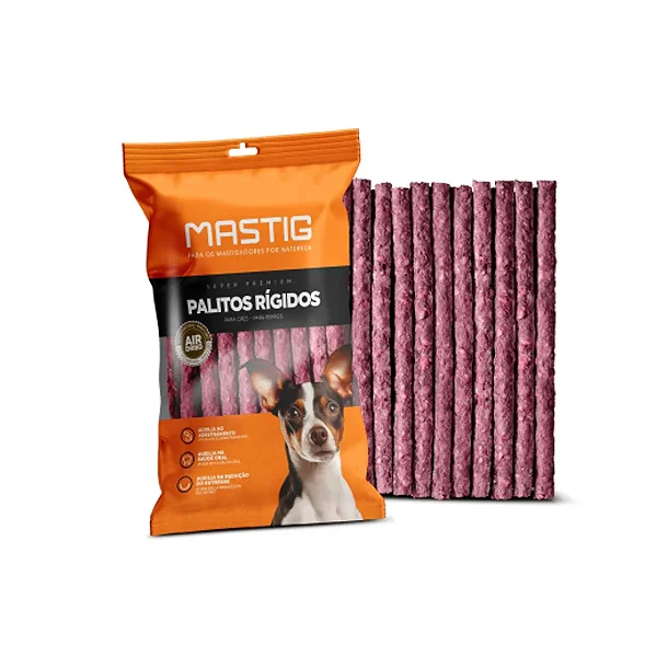 PETISCO MASTIG OSSO PALITO RÍGIDO BACON 8MM C/ 8UN