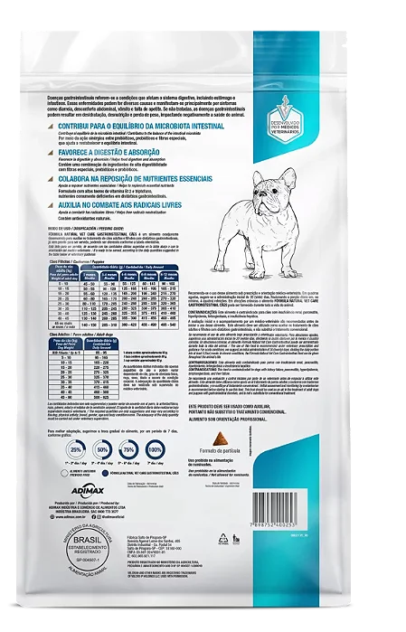 RAÇÃO SECA FÓRMULA NATURAL VET CARE CÃO ADULTO GASTROINTESTINAL 2KG