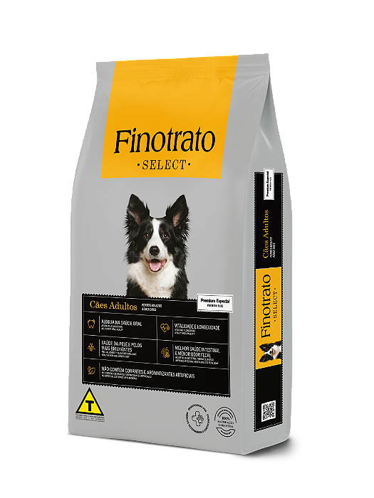 RAÇÃO SECA FINOTRATO SELECT CÃO ADULTO RAÇAS GRANDES 15 KG