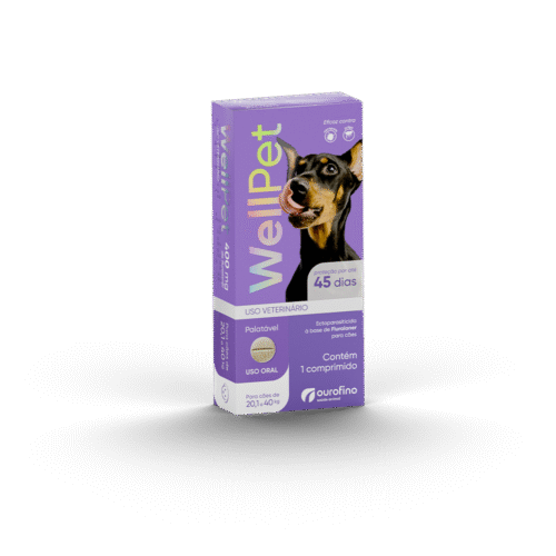 ANTIPULGAS WELLPET OURO FINO 400MG DE 20,1KG ATÉ 40KG