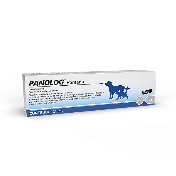 POMADA DERMATOLÓGICA PANOLOG ELANCO P/ CÃES E GATOS 15ML