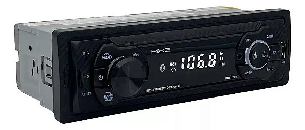 Auto Radio Kx3 Krc1600 Mp3 Usb Sd Fm 4x45w Rms + INSTALAÇÃO