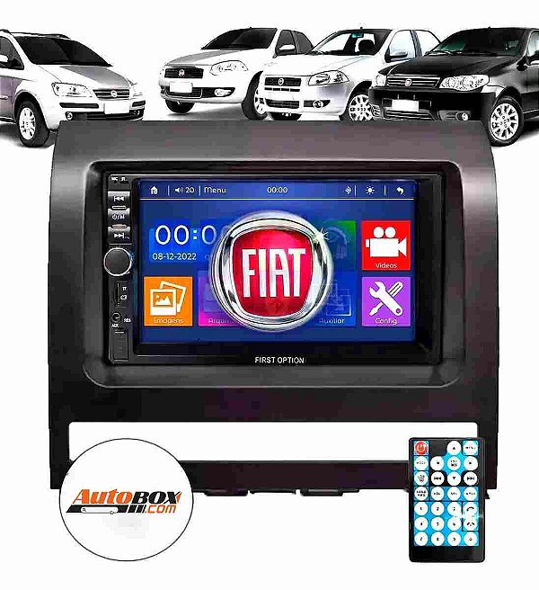 Central Multimídia 2 Din Mp5 Fiat Palio Siena