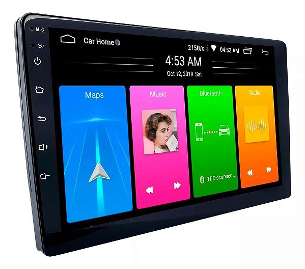 Central Multimidia 9pol 2din Android 12 Espelhamento Usb Bt