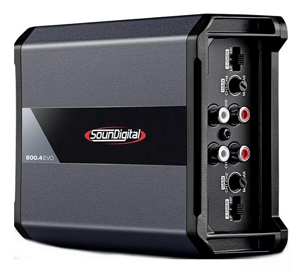 Modulo Amplificador Soundigital Sd800.4 800w Evo4 4 Canais Cor Preto