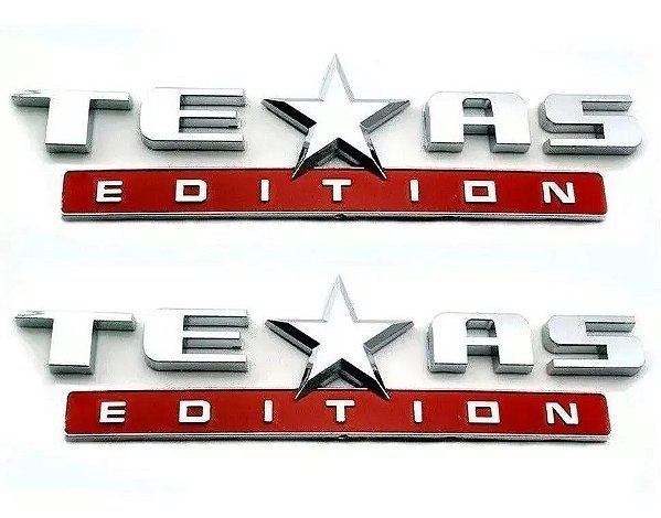 Emblema texas editon cromado camionete pick-ups cromado