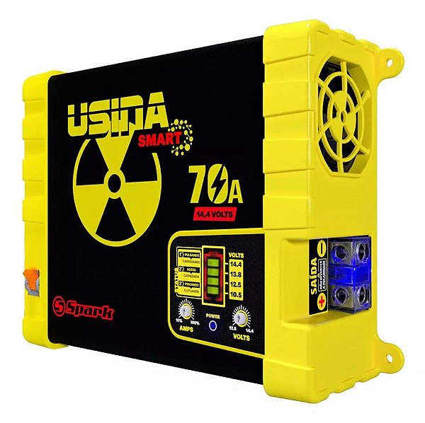 Fonte Carregador Usina 70a Battery Meter 110/220 Full