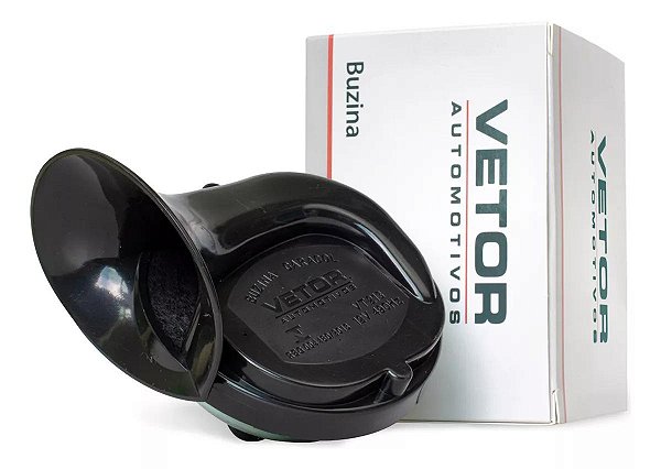 Buzina Caracol Individual Universal 12v 2 Pinos Vt213 Vetor