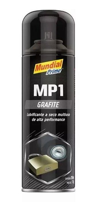 Grafite A Seco Spray 200ml Lubrificante Mundial Prime