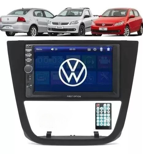 Central Multimídia Mp5 2 Din Gol Voyage Saveiro G5